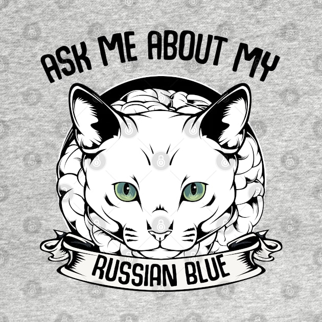 Russian Blue Cat by Lumio Gifts